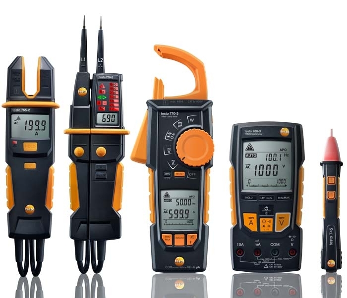 Мультиметри, струмові кліщі, тестери, вольтметри, амперметри