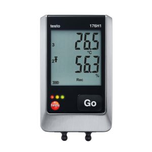 testo 176 H1 - логгер, регистратор температуры и влажности, можно подключить 2 зонда (-20...+70 °C, 0...100 % ОВ)