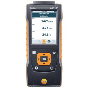 testo 440 dP - дифманометр (-150...150 гПа / мбар), диференційний манометр для вентиляції, газу, котлів