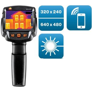testo 872 - тепловізор будівельний для енергоаудиту з лазерним маркером, обмін даних з cмартфоном, струмовими кліщами та термогігрометром
