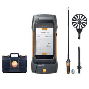 testo 400 комплект ОВК 2 - анемометр (0,3...50 м/с, -20...+70 °C, 0...100 % ВВ, -100...+200 гПа) із зондами крильчатками 16 мм та 100 мм, зондом вологості та температури