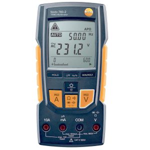 testo 760-2 - цифровий мультиметр, тестер, мегаомметр (1 мВ...600 В, 0,1 мкА...10 A, 0,1 Ом...60 МОм, 0,001 Гц...30 МГц, 0,001 нФ...30 000 мкФ), True RMS