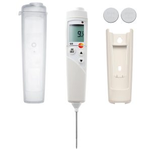 testo 106 комплект - кулінарний харчовий термометр (-50...+275 °C) із проникним зондом 55 мм та захисним чохлом