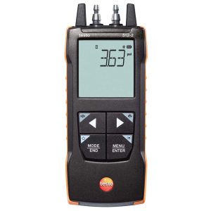 testo 512-2 - высокоточный дифманометр (0...2 000 гПа / мбар), дифференциальный манометр