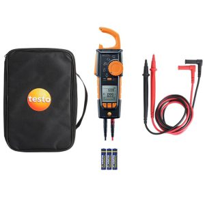 testo 770-3 - струмові кліщі мультиметр, мегаомметр (1 мВ...1000 В, 0,1 мкА...600 A, 0,1 Ом...60 МОм, 0,001 Гц...10 кГц, 10 нФ...60 000 мкФ), True RMS, Bluetooth