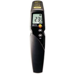 testo 830 Т2 - пірометр, інфрачервоний термометр (-30…+401 °C), оптика 12:1, 2-точковий лазер, промисловий пірометр