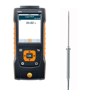 (Копія)testo 440 с зондом влажности – цифровой гигрометр (0…100 % ОВ, -20…+70 °C) с выносным датчиком, термогигрометр