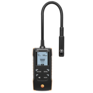 testo 513 - газоаналізатор, детектор метану, пропану, водню, бутану (0…10 000 ппм) із візуальною та звуковою сигналізацією