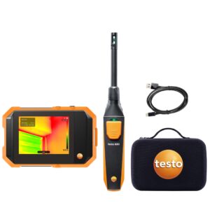 testo 862-2 комплект влажность - мини тепловизор строительный с гигрометром для энергоаудита, систем ОВК, электрики, строительства, СТО, автомобилей
